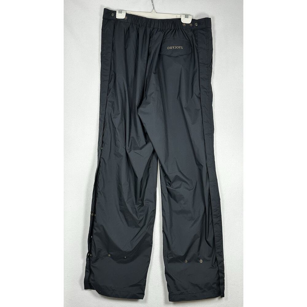 FootJoy DryJoys Men's Golf Rain Pants Black Waterproof Windproof Size XL - Picture 3 of 10